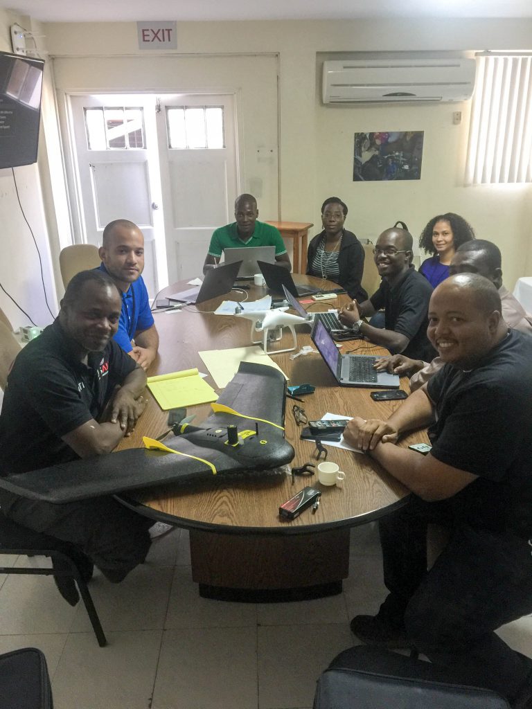 In order to boost interest in robotics technology in Haiti, WeRobotics and CRS co-hosted a small Haitian Drone Community Meeting, with representatives from USAID, local drone photography businesses, and other NGOs.