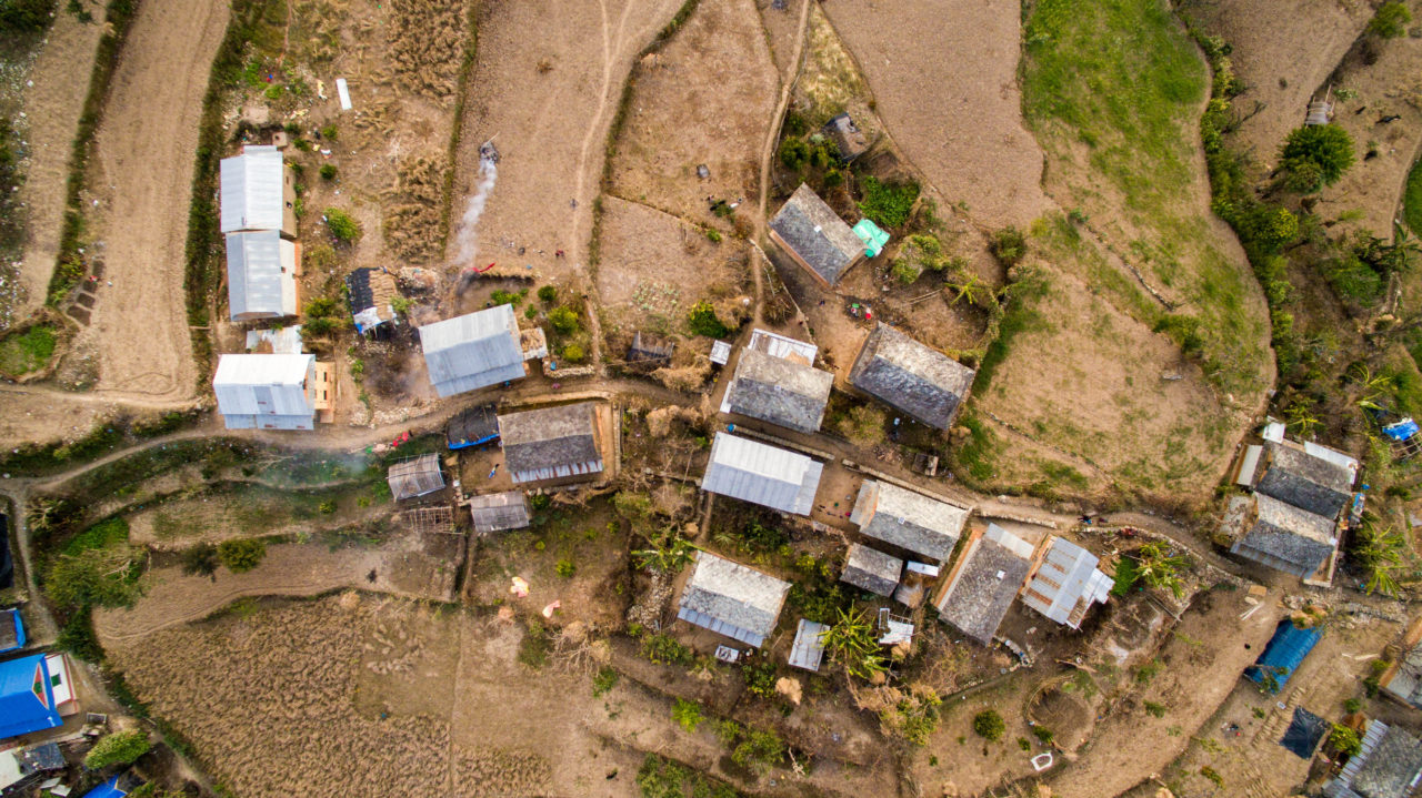 View of Nepal via DJI Drone