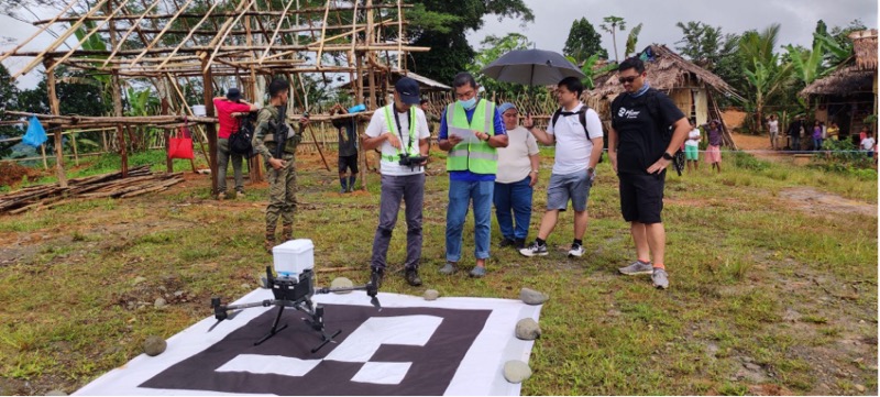 Philippines Flying Labs preparing to deliver medical supplies to an area with impassable roads